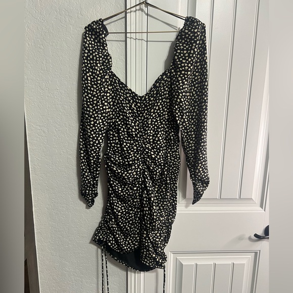 LUSH MINI Floral Sweetheart neckline dress fall - Picture 4 of 10